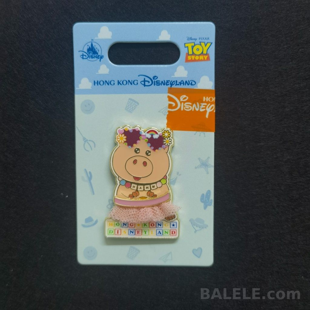 2025 Disney Toy Story 5 Hamm Pin – Vacation Style with Tutu & HKDL Block Base - Hong Kong Disneyland, Toy Story 5, Hamm, OE - Disney collecti...