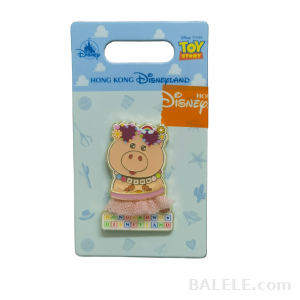 2025 Disney Toy Story 5 Hamm Pin – Vacation Style with Tutu & HKDL Block Base - Hong Kong Disneyland, Toy Story 5, Hamm, OE - Disney collecti...