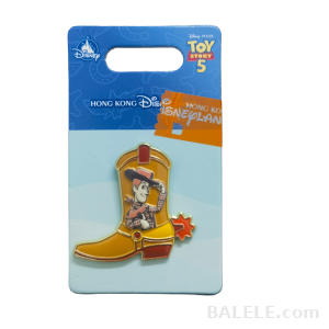 2026 DisneyToy Story 5 Woody Cowboy Boot Pin-HKDL - Hong Kong Disneyland, Toy Story 5, Woody - Disney collectible pin on BALELE