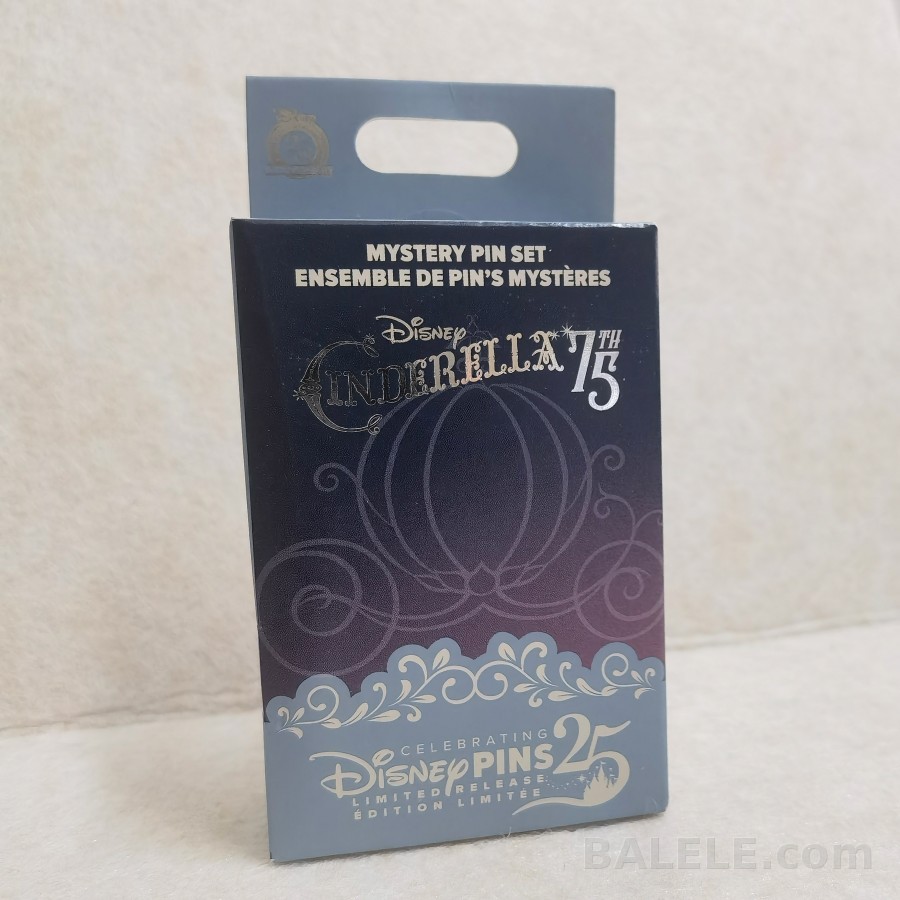Disney Cinderella 75th Anniversary Glass Slipper Puzzle Pin Mystery Blind Box - Hong Kong Disneyland, Cinderella, Cinderella 75th Anniversary, Disney Pi...