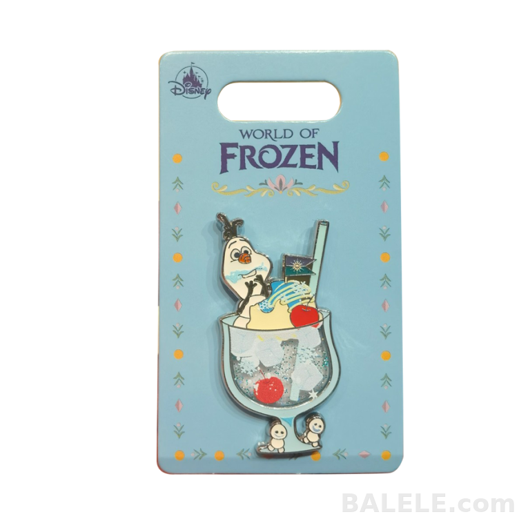 Disney Frozen World of Frozen Olaf Ice Cream Pin – Summer Treat Design with Sparkle · Disney collectible pin on BALELE