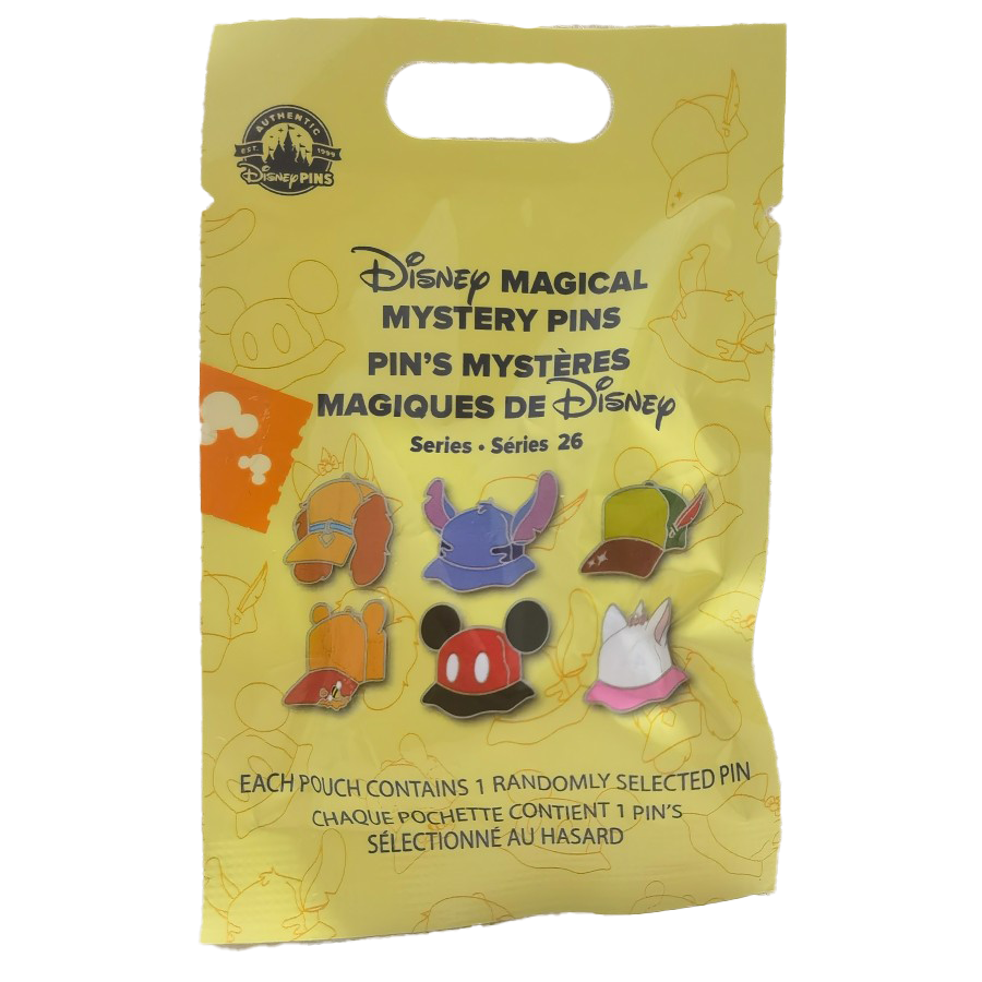 Disney Magical Hat Mystery Pin Blind Bag Random 1 Pin - Hong Kong Disneyland, Magical Hat, Mystery Pin - Disney collectible pin on BALELE