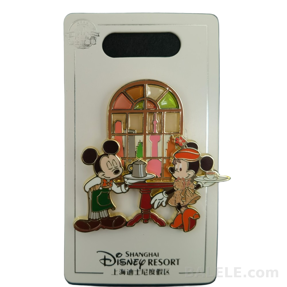 Disney Mickey & Minnie Shanghai Cafe Pin – Mickey Mouse - Shanghai Disneyland, Mickey and friends, Mickey, Minnie, OE - Disney collectible pi...