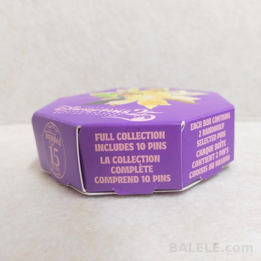 Disney Pin Trading 25th Anniversary Tangled Pin Set Mystery Blind Box - Hong Kong Disneyland, Tangled, Disney Pin Trading 25th Anniversary, Mystery Pin ...