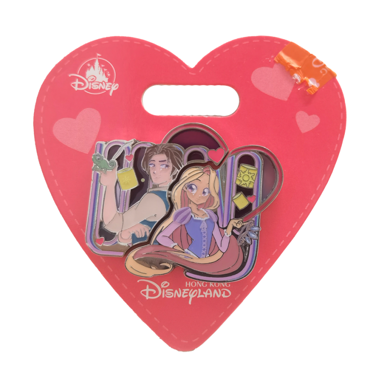 Disney Rapunzel and Flynn Rider Valentine Pin Set 2026 · Disney collectible pin on BALELE