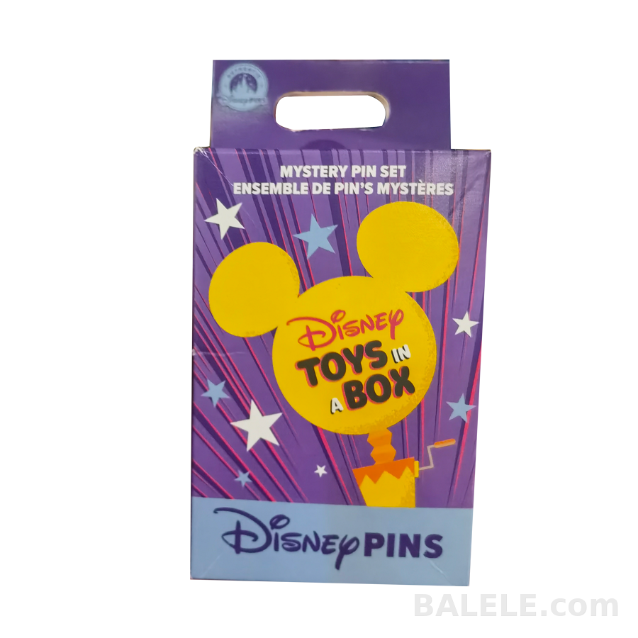 Disney Toys in a Box Mystery Pin Set – 2 Random Pins per Pack, 8 Designs - Hong Kong Disneyland, Mickey and friends, Disney Toys in a Box, Mystery...