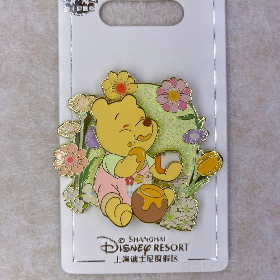 Disney Winnie the Pooh 2026 Spring Honey Pin Shanghai Disneyland - Shanghai Disneyland, Winine the Pooh, 2026 Spring Picnic, OE - Disney collectible pin...