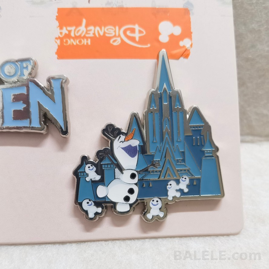 HKDL Hong Kong Disneyland Park Landmark Series World of Frozen Olaf 2-Pin Set Exclusive - Hong Kong Disneyland, Frozen, HK Disneyland Park Landmark, Ola...