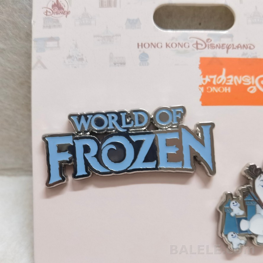 HKDL Hong Kong Disneyland Park Landmark Series World of Frozen Olaf 2-Pin Set Exclusive - Hong Kong Disneyland, Frozen, HK Disneyland Park Landmark, Ola...