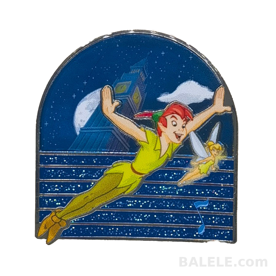 HKDL Mickey’s PhilharMagic mystery pin- Peter Pan and Tinker Bell - Hong Kong Disneyland, Peter Pan, Mickey's PhilharMagic mystery pin, OE - Disne...