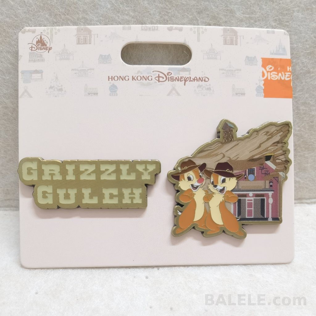 Hong Kong Disneyland Park Landmark Pin Grizzly Gulch Chip n’ Dale 2026 new - Hong Kong Disneyland, Chip and Dale, HK Disneyland Park Landmark, OE - Disn...