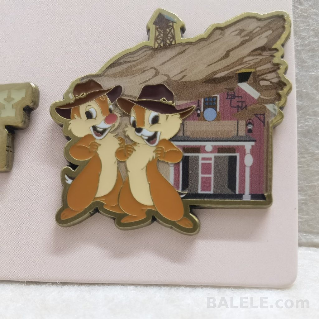 Hong Kong Disneyland Park Landmark Pin Grizzly Gulch Chip n’ Dale 2026 new - Hong Kong Disneyland, Chip and Dale, HK Disneyland Park Landmark, OE - Disn...