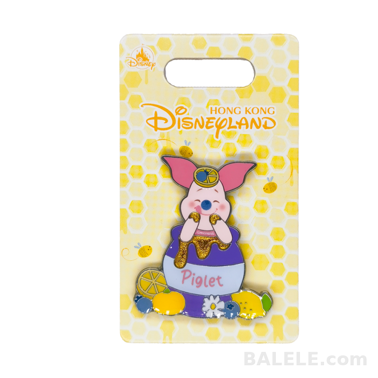 Hong Kong Disneyland Piglet Pin Winnie the Pooh Lemon Series · Disney collectible pin on BALELE