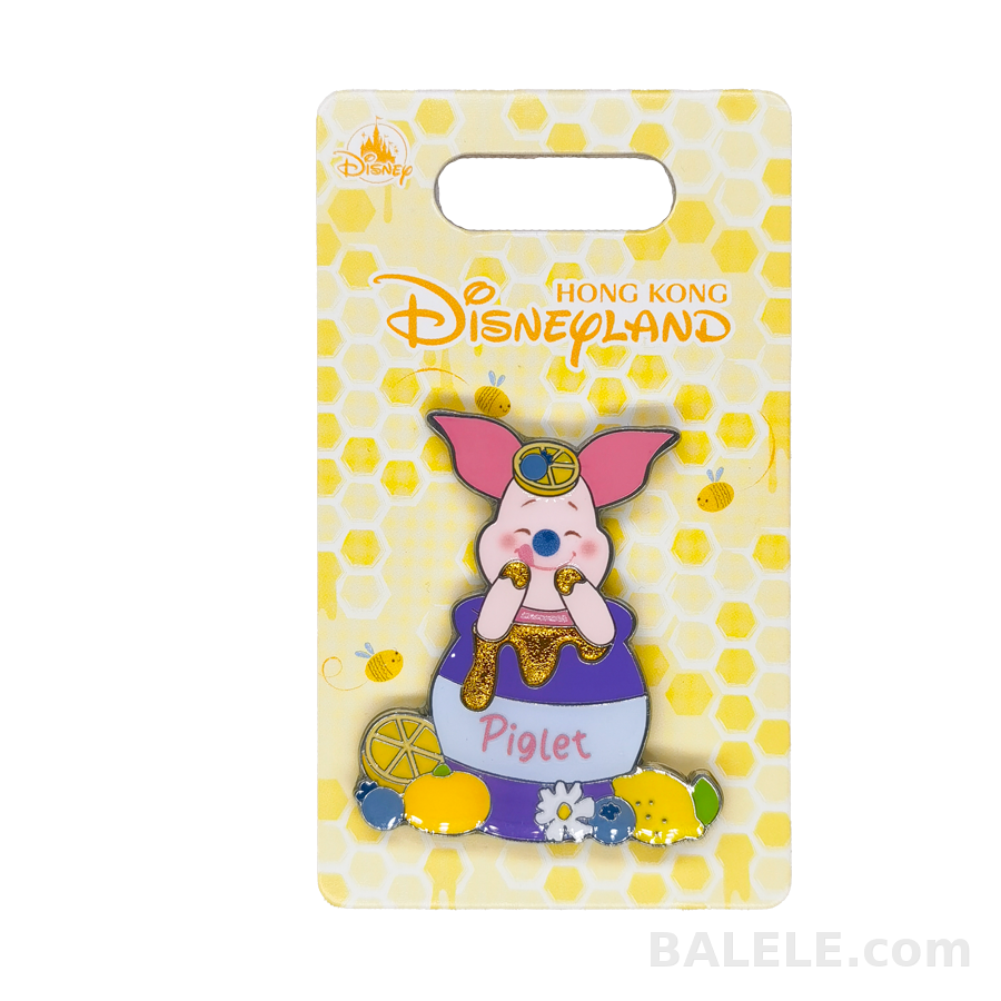 Hong Kong Disneyland Piglet Pin Winnie the Pooh Lemon Series - Hong Kong Disneyland, Winine the Pooh, Lemon Series, Piglet, OE - Disney collectible pin ...
