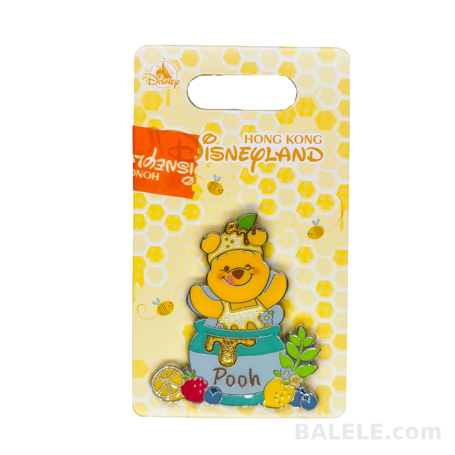 Hong Kong Disneyland Winnie the Pooh Lemon Series Pin - Hong Kong Disneyland, Winine the Pooh, Lemon Series, OE - Disney collectible pin on BALELE