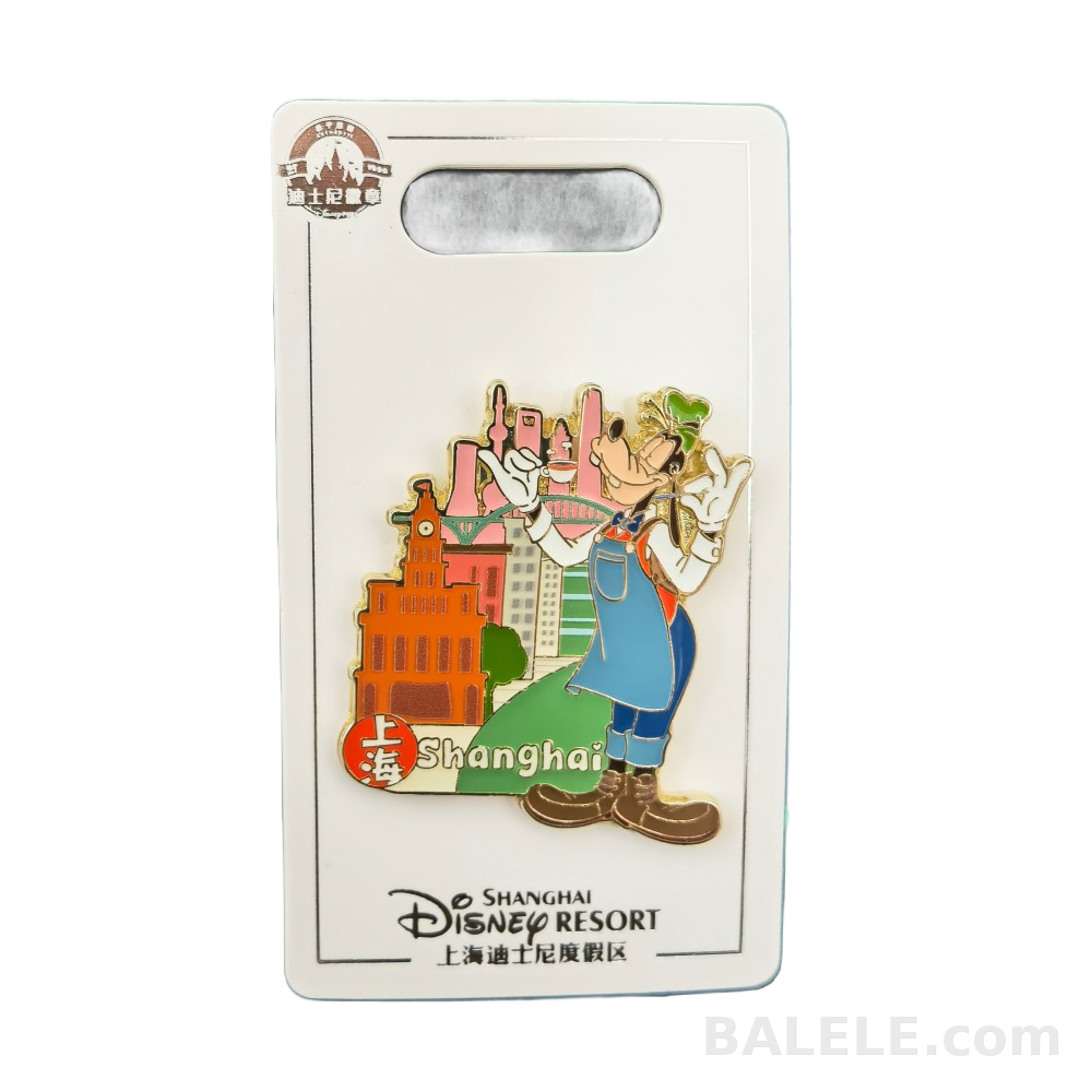 Disney Goofy Shanghai Cityscape Pin-SHDL - Shanghai Disneyland, Goofy - Disney collectible pin on BALELE