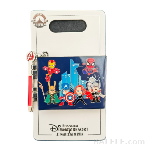 Shanghai Disney Resort Marvel Avengers Signatures Hinged Pin – New on Card - Shanghai Disneyland, Marvel Avengers, Signatures, OE - Disney collect...