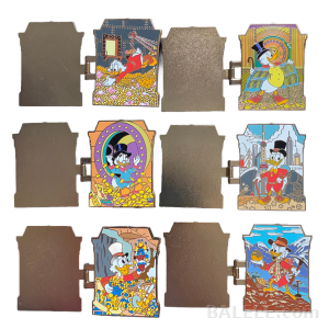 SHDL-Disney Scrooge McDuck Hinged Mystery Pin Blind Pack – Duck Tales Full Set 6pcs - Shanghai Disneyland, Scrooge McDuck, Duck Tales, Mystery Pin...