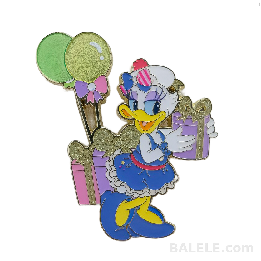 Shanghai Disneyland Donald Duck Birthday Blind Box Pin Daisy Duck Gift Balloon Enamel Pin - Shanghai Disneyland, Mickey and friends, Donald Duck Birthda...