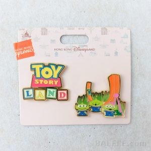 HKDL Hong Kong Disneyland Park Landmark Series Toy Story Land Alien Slinky Coaster 2pc Enamel Pin Set - Hong Kong Disneyland, Toy Story 5, HK Disneyland...