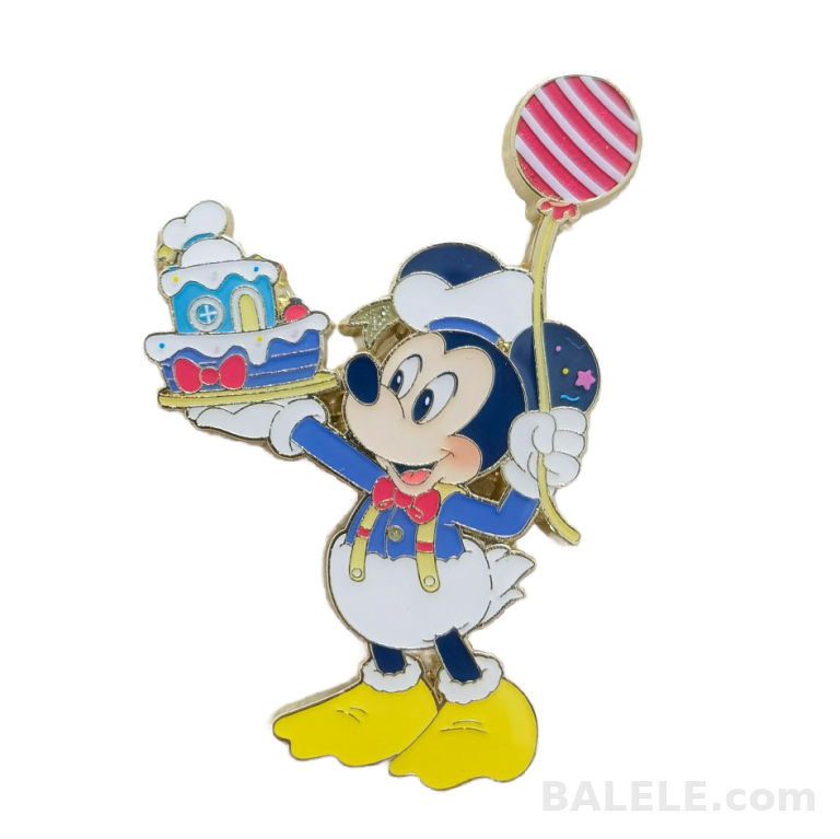 Shanghai Disney Donald Duck Birthday Blind Box Pin | Mickey Mouse Holding Birthday Cake Enamel Pin · Disney collectible pin on BALELE